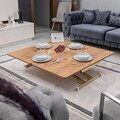 Masuta de cafea, Hanah Home, Home Ext, MDF, Pin / Aur