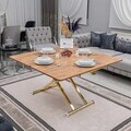 Masuta de cafea, Hanah Home, Home Ext, MDF, Pin / Aur