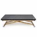 Masuta de cafea, Hanah Home, Home Ext, MDF, Marmură neagră / Aur