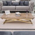 Masuta de cafea, Hanah Home, Home Ext, MDF, Antic / Auriu