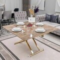 Masuta de cafea, Hanah Home, Home Ext, MDF, Antic / Auriu
