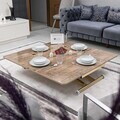 Masuta de cafea, Hanah Home, Home Ext, MDF, Antic / Auriu