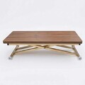 Masuta de cafea, Hanah Home, Home Ext, MDF, Nuc / Aur