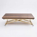 Masuta de cafea, Hanah Home, Home Ext, MDF, Nuc / Aur