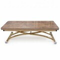 Masuta de cafea, Hanah Home, Juppo Ext, MDF, Antic / Auriu