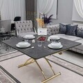 Masuta de cafea, Hanah Home, Juppo Ext, MDF, Negru