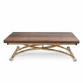 Masuta de cafea, Hanah Home, Juppo Ext, MDF, Nuc / Aur
