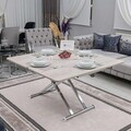 Masuta de cafea, Hanah Home, Home Ext, MDF, Lisabona / Chrome