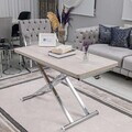 Masuta de cafea, Hanah Home, Home Ext, MDF, Lisabona / Chrome