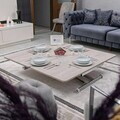 Masuta de cafea, Hanah Home, Home Ext, MDF, Lisabona / Chrome