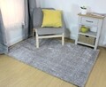 Covor lucrat manual, Lune Grey, Flair Rugs, 100 x 100 cm, poliester, gri