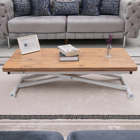 Masuta de cafea, Hanah Home, Home Ext, MDF, Pin / Alb