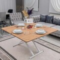 Masuta de cafea, Hanah Home, Home Ext, MDF, Pin / Alb
