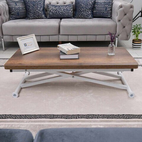 Masuta de cafea, Hanah Home, Home Ext, MDF, Nuc/Alb