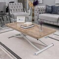 Masuta de cafea, Hanah Home, Home Ext, MDF, Vulturul Negru / Alb