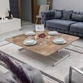 Masuta de cafea, Hanah Home, Home Ext, MDF, Vulturul Negru / Alb