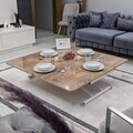 Masuta de cafea, Hanah Home, Juppo Ext, MDF, Antic / Alb