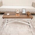 Masuta de cafea, Hanah Home, Mini Juppo, MDF, Nuc/Alb