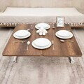 Masuta de cafea, Hanah Home, Mini Juppo, MDF, Nuc/Alb