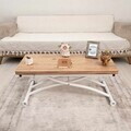 Masuta de cafea, Hanah Home, Mini Juppo, MDF, Pin / Alb