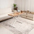 Masuta de cafea, Hanah Home, Mini Juppo, MDF, Pin / Alb