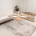 Masuta de cafea, Hanah Home, Mini Juppo, MDF, Pin / Alb