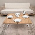 Masuta de cafea, Hanah Home, Mini Juppo, MDF, Pin / Alb