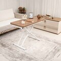 Masuta de cafea, Hanah Home, Mini Juppo Ext, MDF, Nuc/Alb