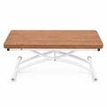 Masuta de cafea, Hanah Home, Mini Juppo Ext, MDF, Nuc/Alb