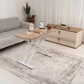 Masuta de cafea, Hanah Home, Mini Juppo Ext, MDF, Antic / Alb