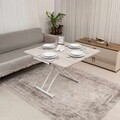 Masuta de cafea, Hanah Home, Mini Juppo Ext, MDF, Lisabona / Alb