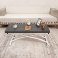 Masuta de cafea, Hanah Home, Mini Juppo Ext, MDF, Alb/Negru