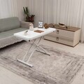 Masuta de cafea, Hanah Home, Mini Juppo Ext, MDF, Alb