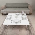 Masuta de cafea, Hanah Home, Mini Juppo Ext, MDF, Alb