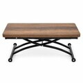 Masuta de cafea, Hanah Home, Mini Juppo Ext, MDF, Nuc închis / Negru