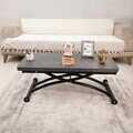 Masuta de cafea, Hanah Home, Mini Juppo Ext, MDF, Negru