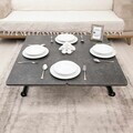Masuta de cafea, Hanah Home, Mini Juppo Ext, MDF, Negru