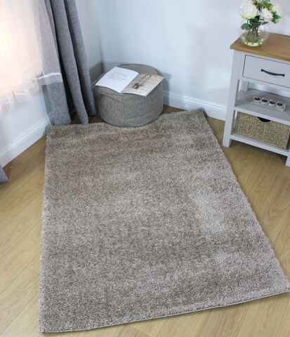 Covor lucrat manual, Lune Beige, Flair Rugs, 100 x 100 cm, poliester, bej