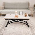 Masuta de cafea, Hanah Home, Mini Juppo Ext, MDF, Lisabona / Negru