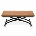 Masuta de cafea, Hanah Home, Mini Juppo Ext, MDF, Nuc / Negru