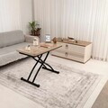 Masuta de cafea, Hanah Home, Mini Juppo Ext, MDF, Antic / Negru