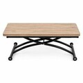 Masuta de cafea, Hanah Home, Mini Juppo Ext, MDF, Antic / Negru