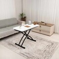 Masuta de cafea, Hanah Home, Mini Juppo Ext, MDF, Alb/Negru