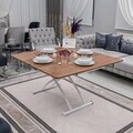 Masuta de cafea, Hanah Home, Juppo Ext, MDF, Nuc/Alb