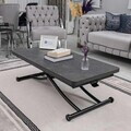 Masuta de cafea, Hanah Home, Juppo Int, MDF, Antracit / Negru