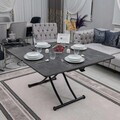 Masuta de cafea, Hanah Home, Juppo Int, MDF, Antracit / Negru