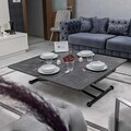 Masuta de cafea, Hanah Home, Juppo Int, MDF, Antracit / Negru