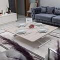 Masuta de cafea, Hanah Home, Juppo Ext, MDF, Lisabona / Alb