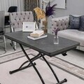 Masuta de cafea, Hanah Home, Juppo Ext, MDF, Negru