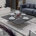 Masuta de cafea, Hanah Home, Juppo Int, MDF, Alb/Negru